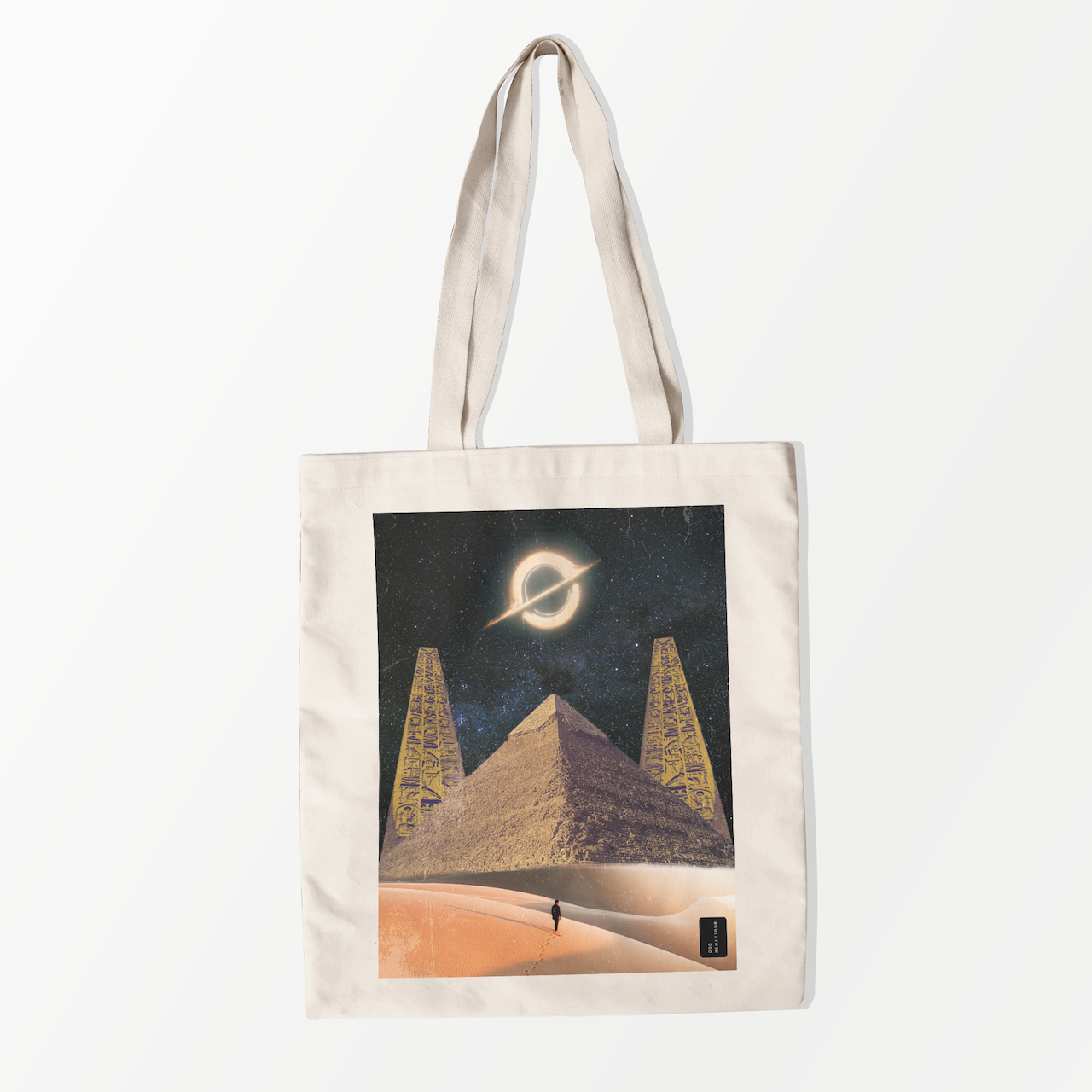 Cosmic Pyramid | OB Beige Tote Bag