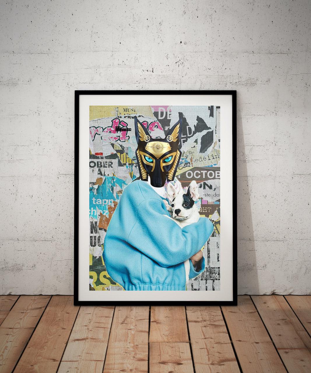 Anubis X - Digital Collage Art Print - Odd Behaviour Store