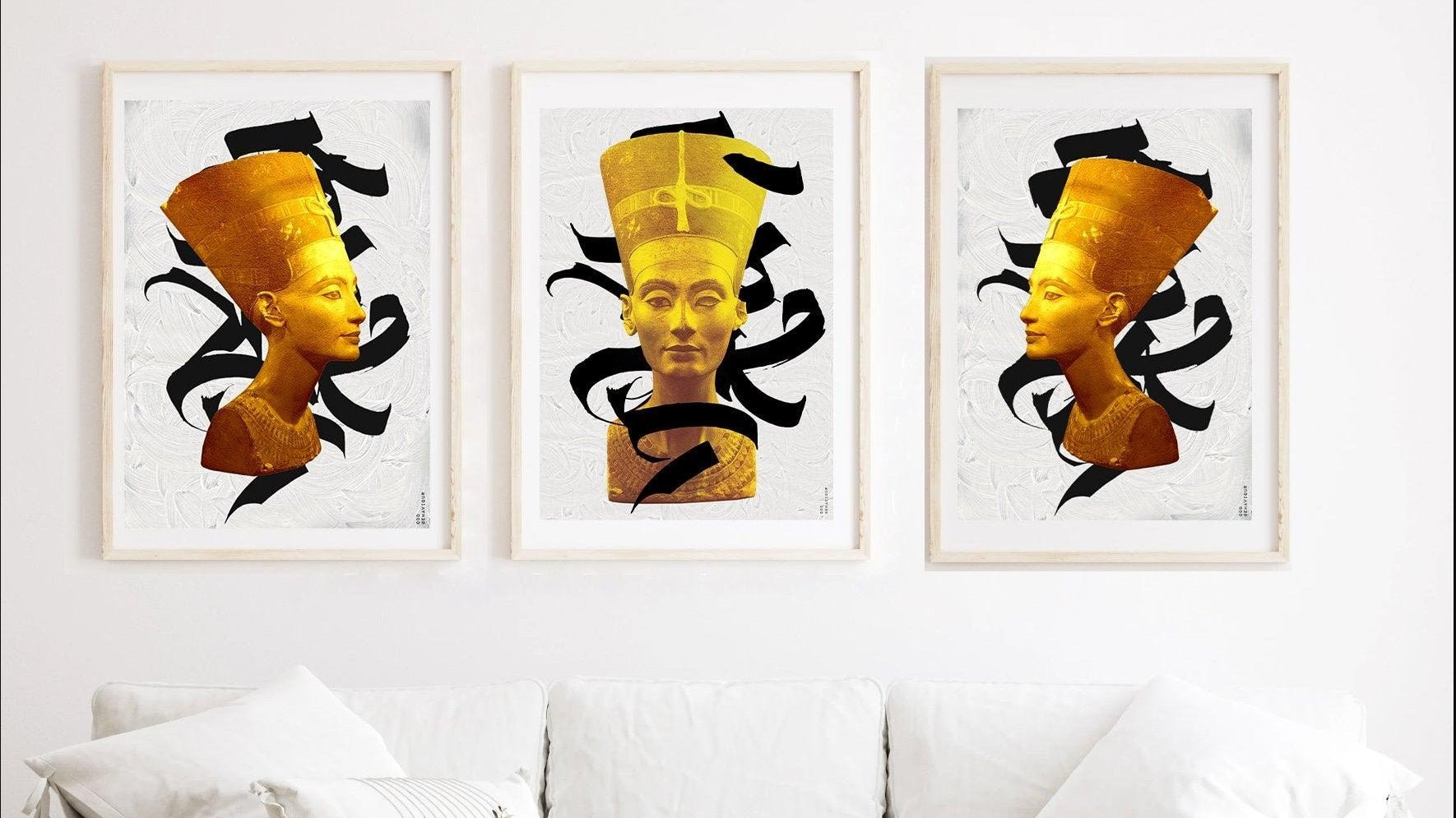 Golden Queen Set - Digital Collage Art Print - Odd Behaviour Store