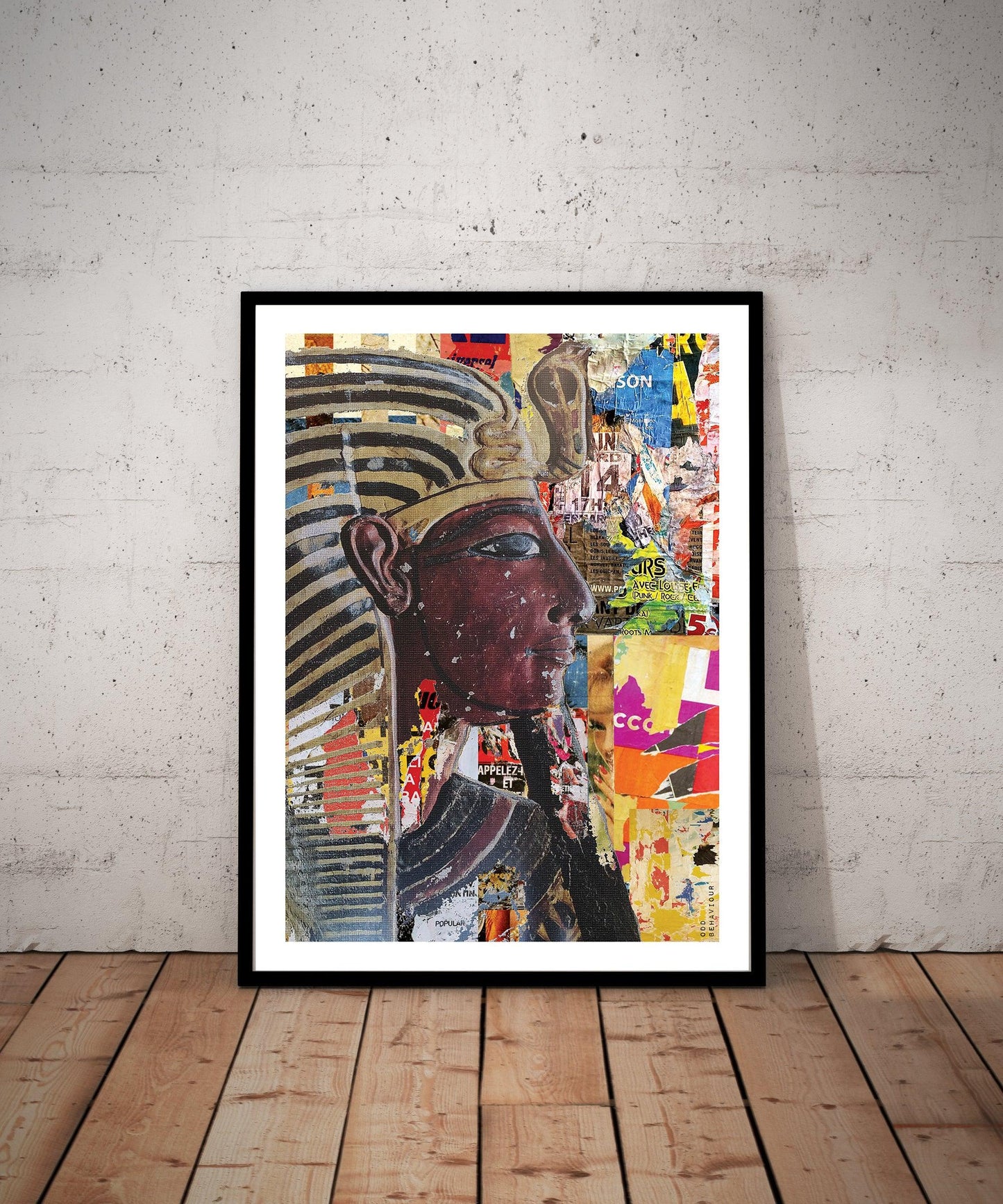 King Seti - Collage Art Print - Odd Behaviour Store