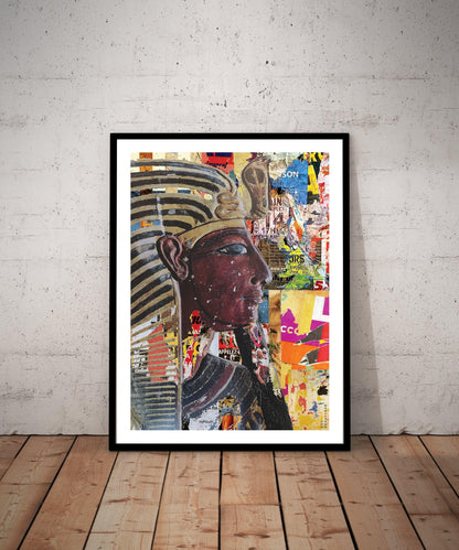 King Seti - Collage Art Print - Odd Behaviour Store