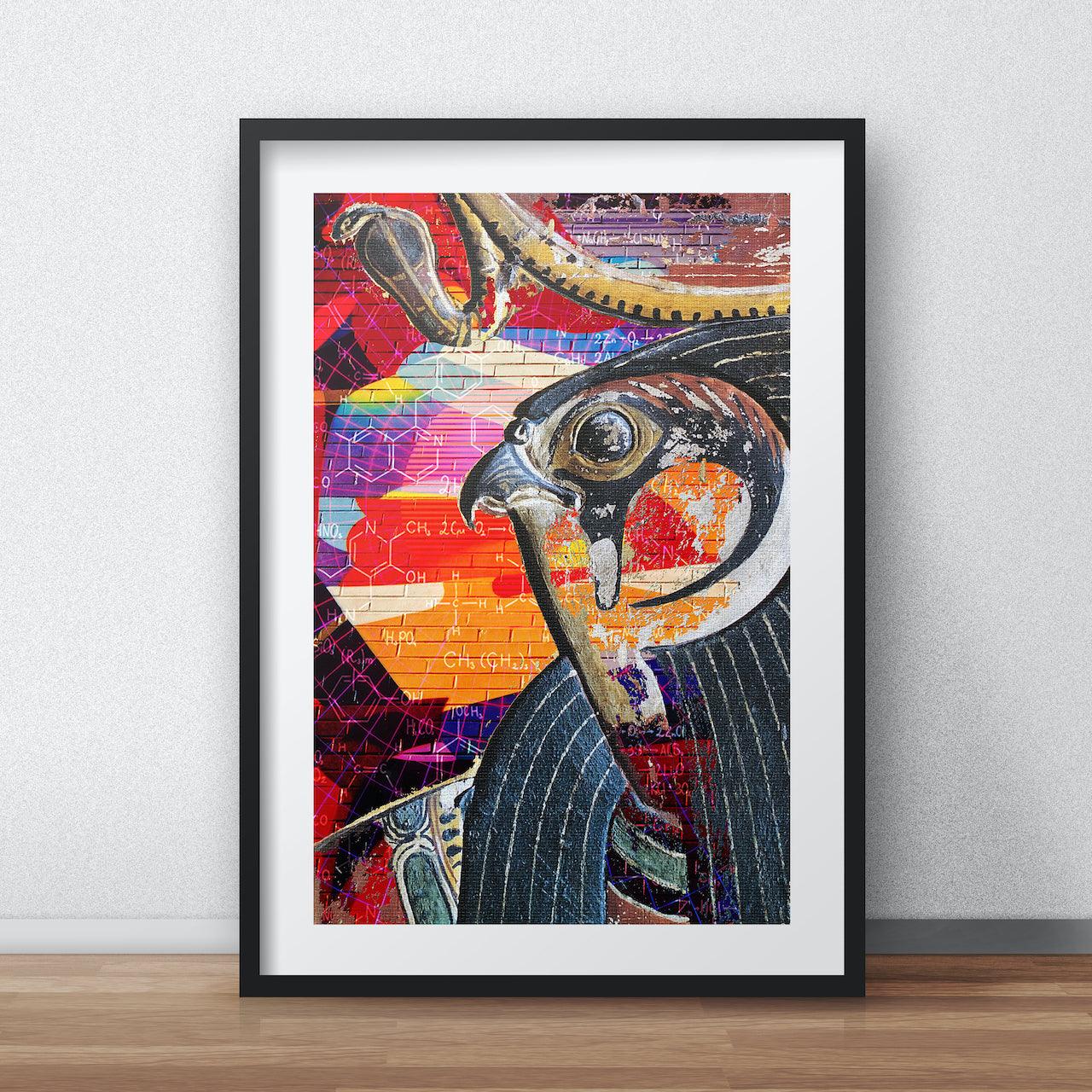 Sun Diety - Digital Collage Art Print - Odd Behaviour Store