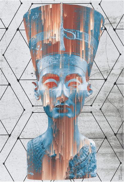 Beauty of Aten - Digital Collage Art Print - Odd Behaviour Store