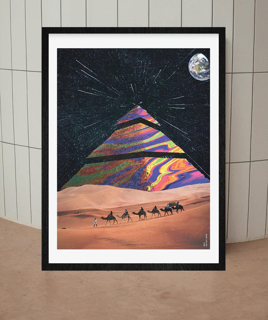 Cosmic Crossing - Collage Art Print - Odd Behaviour Store