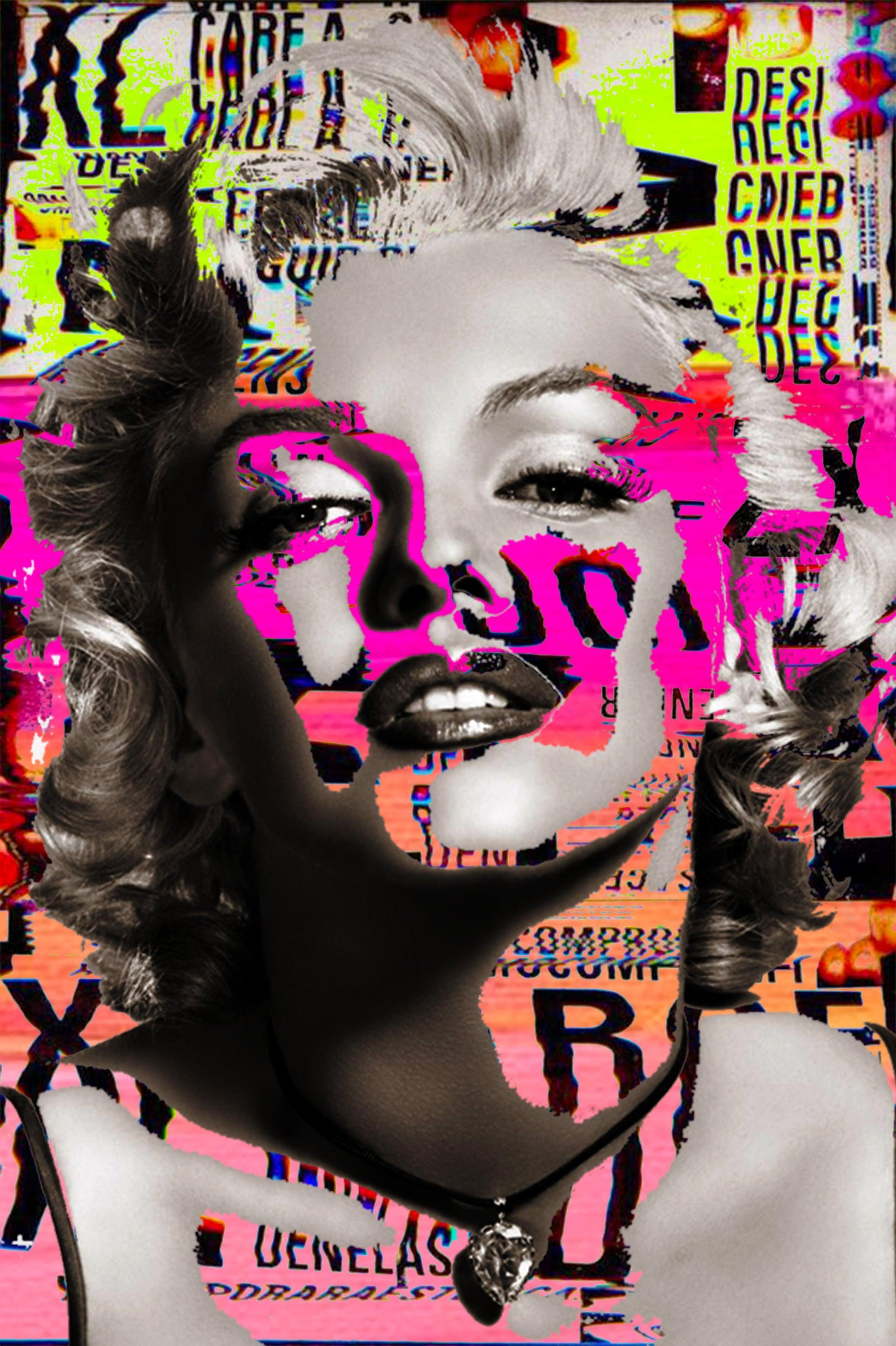 Marylin - Digital Collage Art Print - Odd Behaviour Store